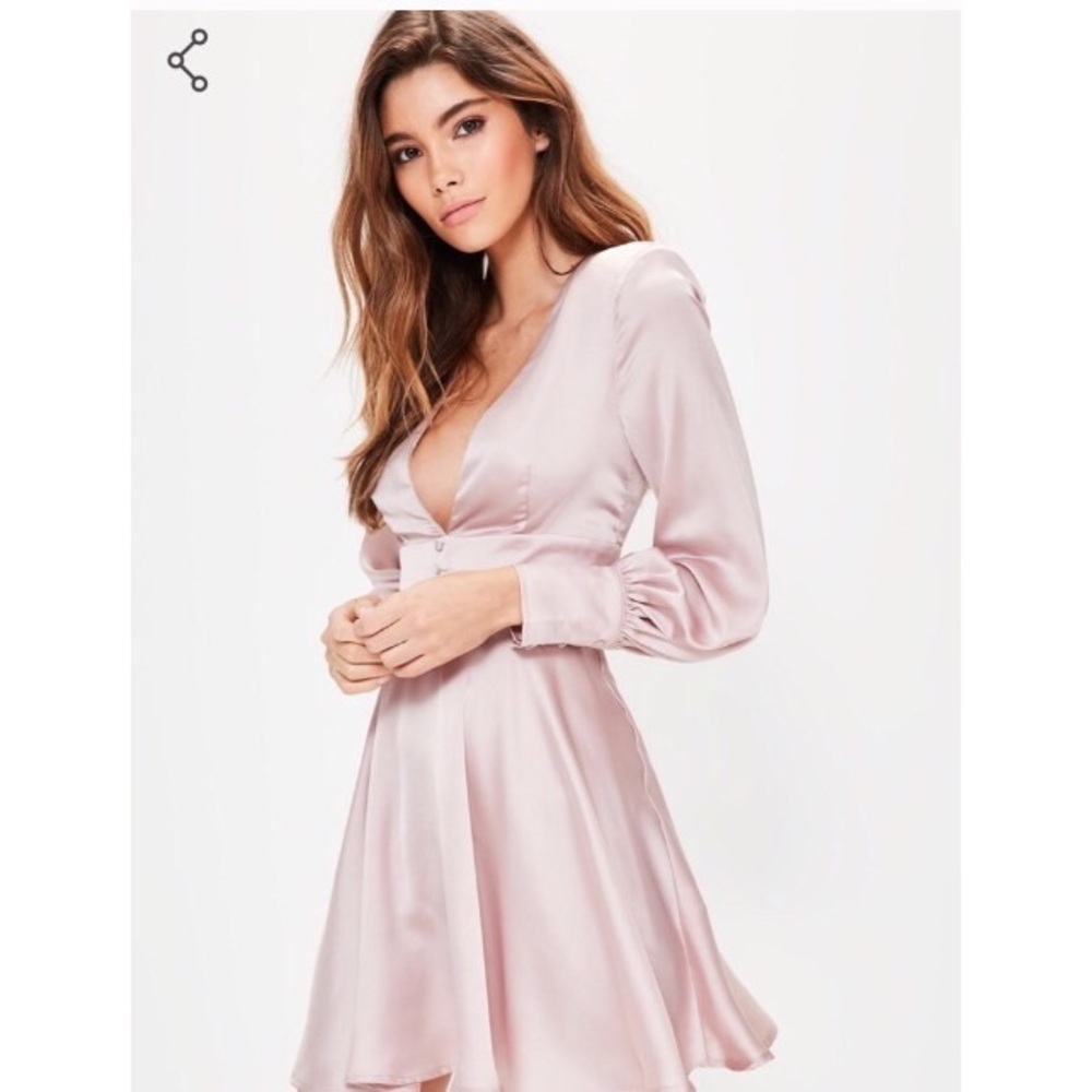 Misguided Balloon Sleeve Dress